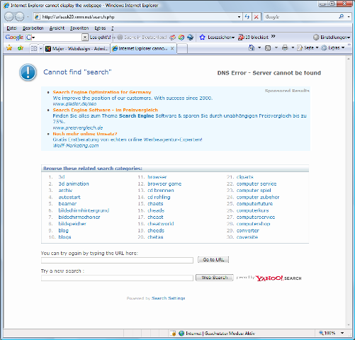 Vista - IE7 - urlseek.vmn.net