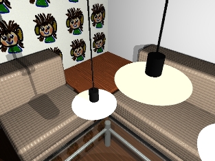 Mein Zimmer (erstellt mit POVRay)